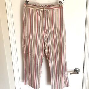 VINTAGE OXXFORD, PLUS SIZE 20  Striped Soft Cotton Capri pants